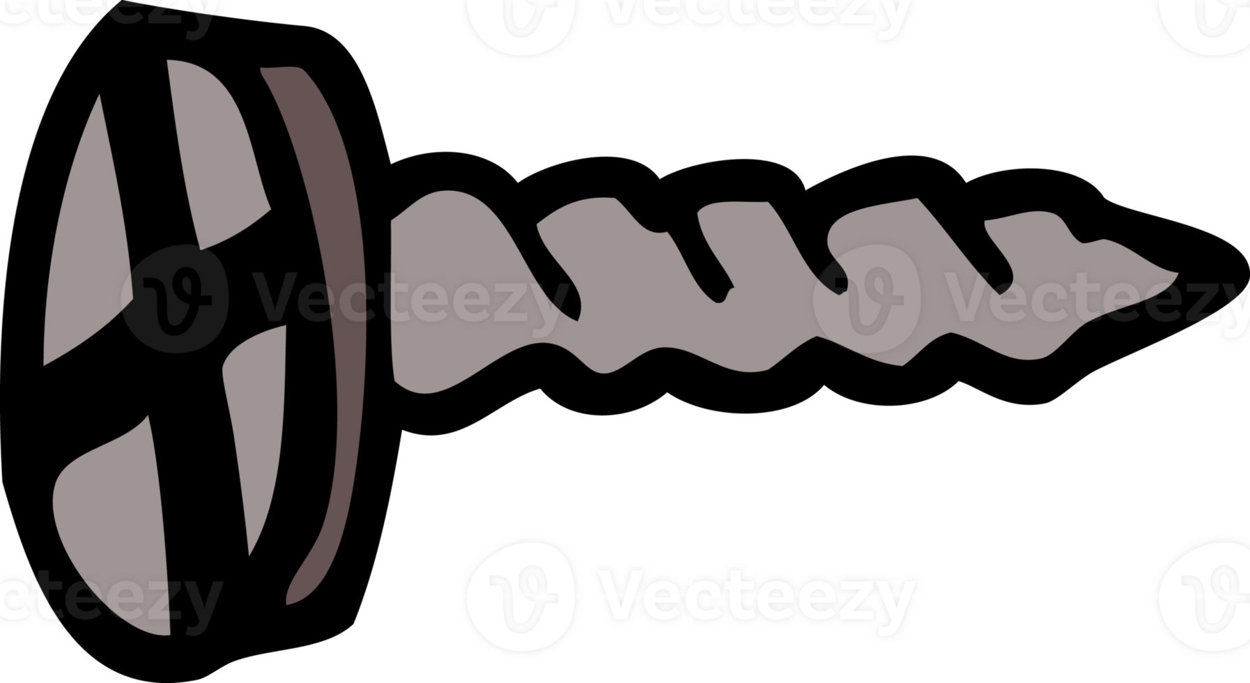 cartoon doodle screw png