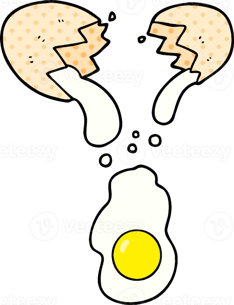 fresh cracked egg png