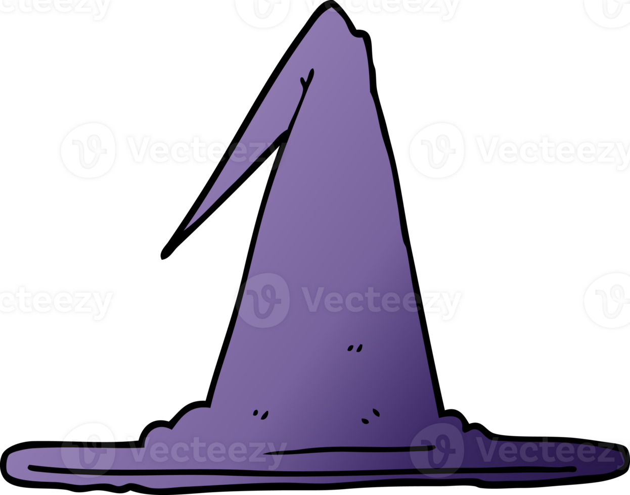 cartoon doodle witch hat png