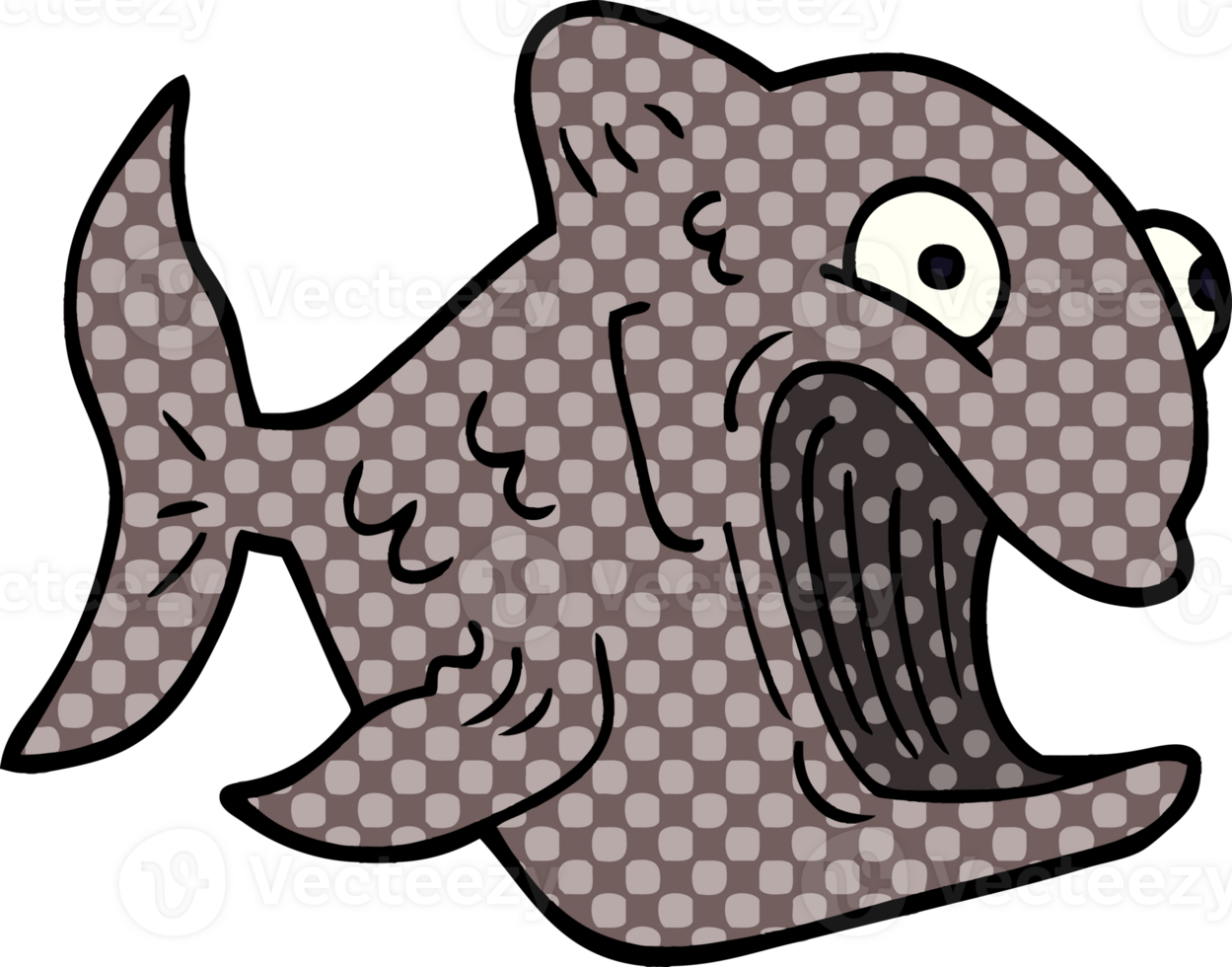 funny cartoon doodle fish png