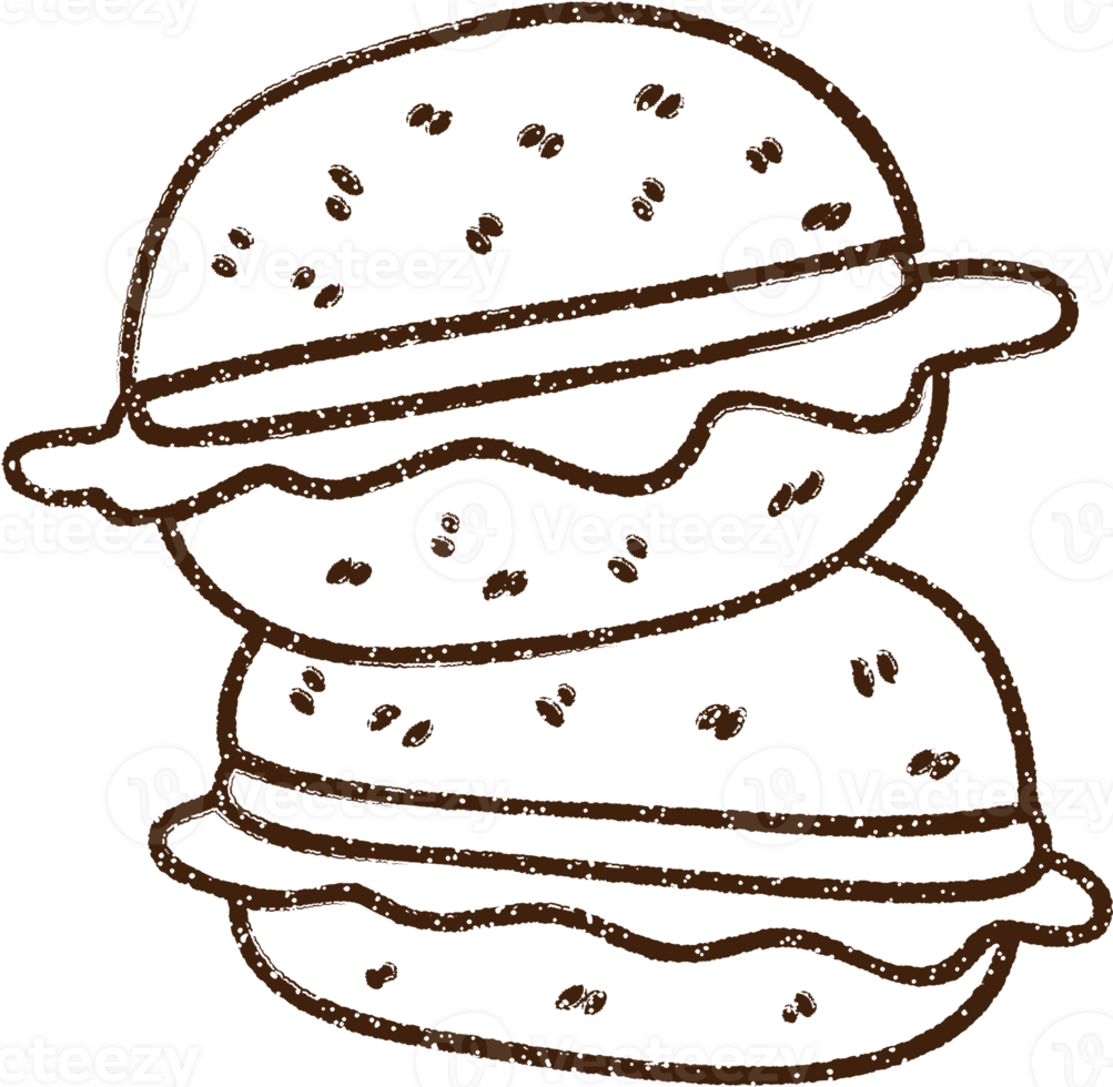 Sandwiches Charcoal Drawing png