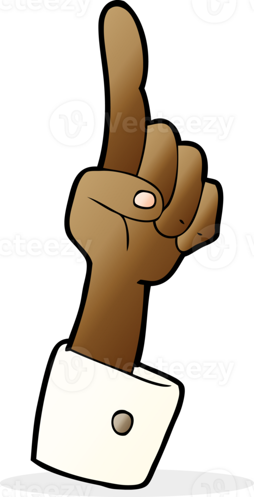 cartoon pointing hand png