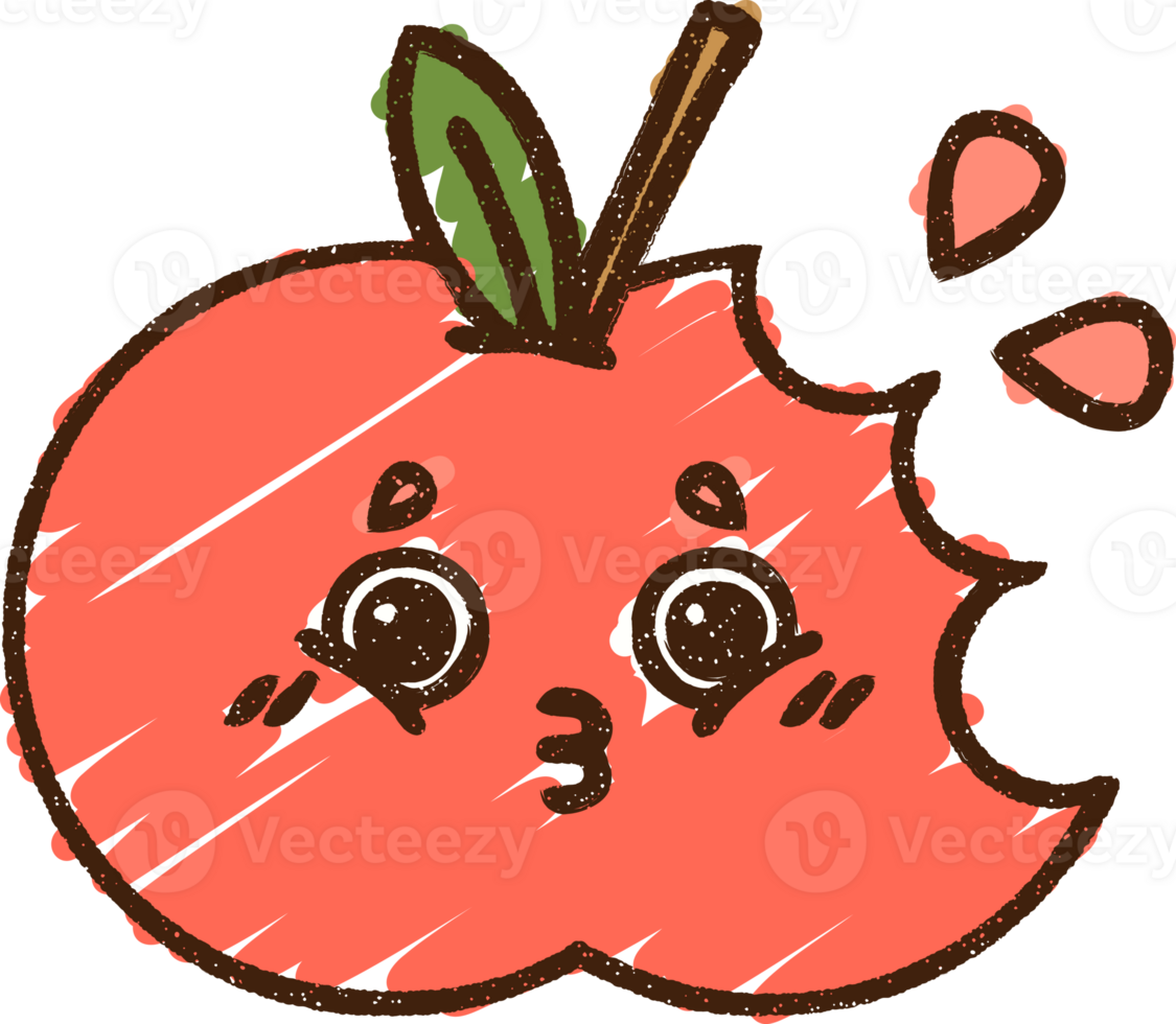 Apple Chalk Drawing png