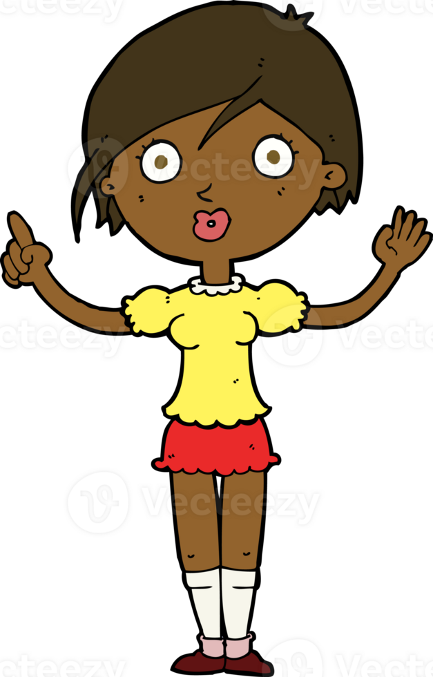cartoon girl asking question png