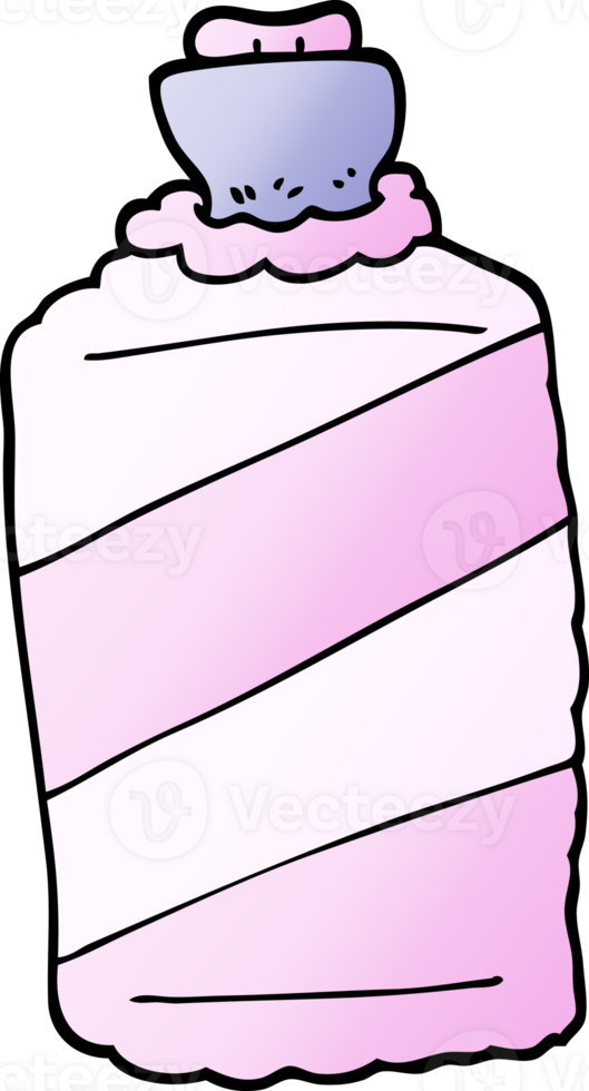 gradient illustration cartoon hot water bottle png