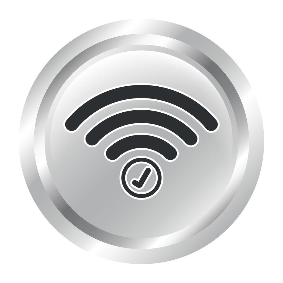 Wifi status icon vector
