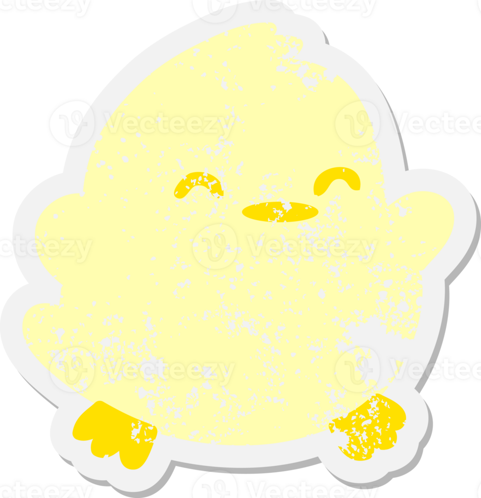 cute little bird grunge sticker png