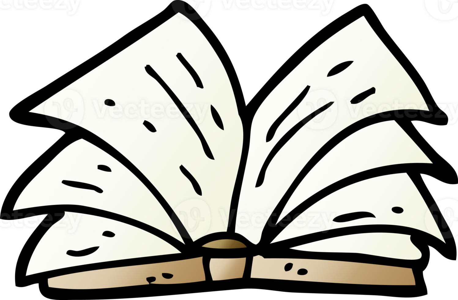 gradient illustration cartoon open book png