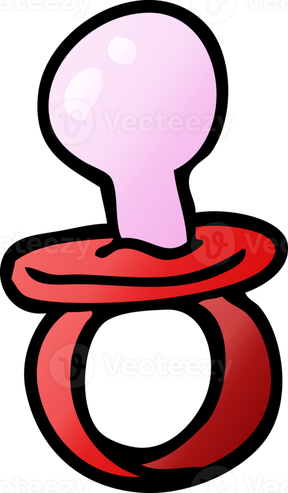 cartoon doodle baby pacifier png