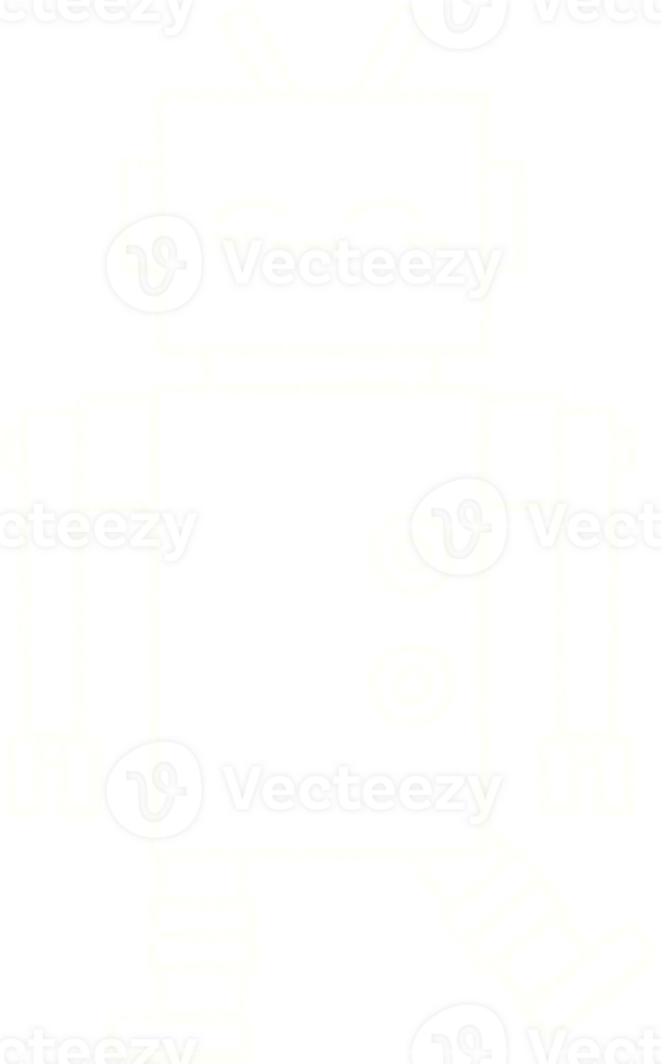 Robot Chalk Drawing png