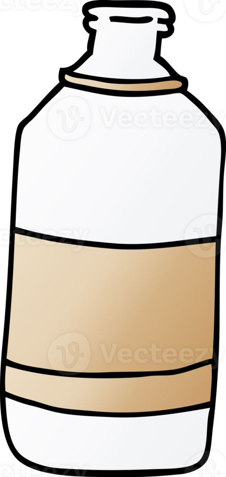 cartoon doodle water bottle png