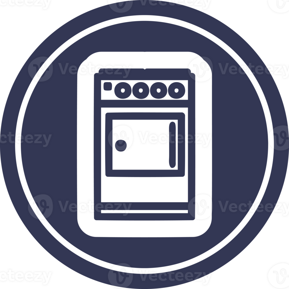 kitchen cooker circular icon symbol png