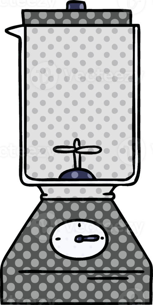 hand drawn cartoon doodle of a food blender png