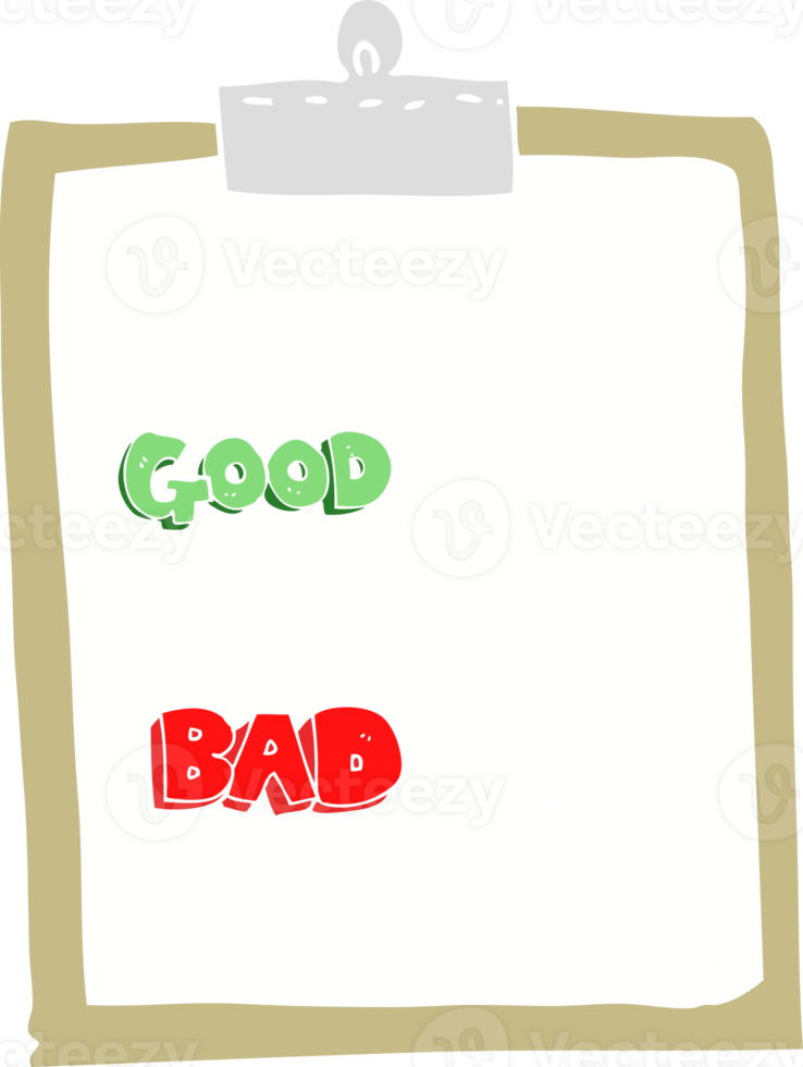flat color illustration of clipboard png