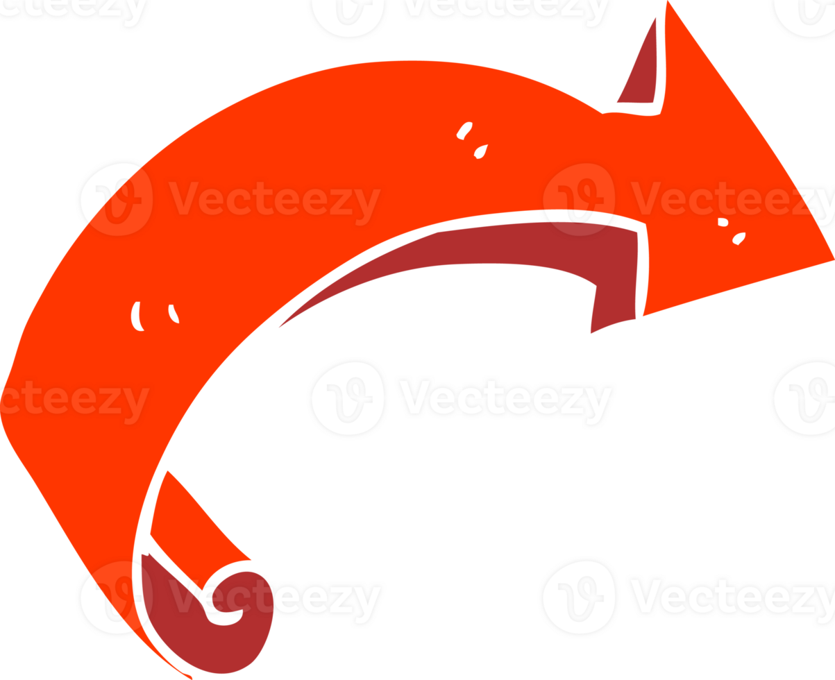 flat color illustration of arrow png