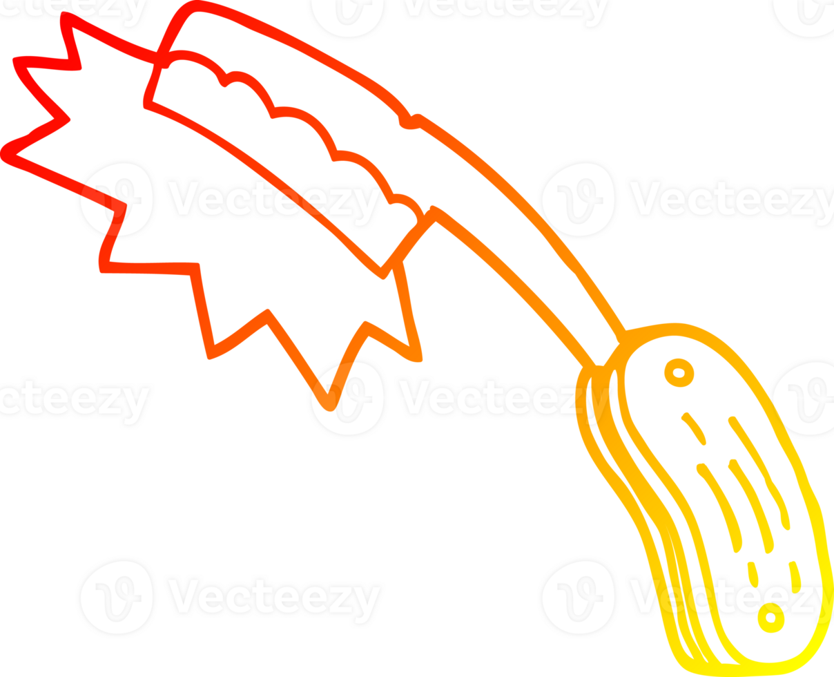 warm gradient line drawing of a cartoon sharp razor png