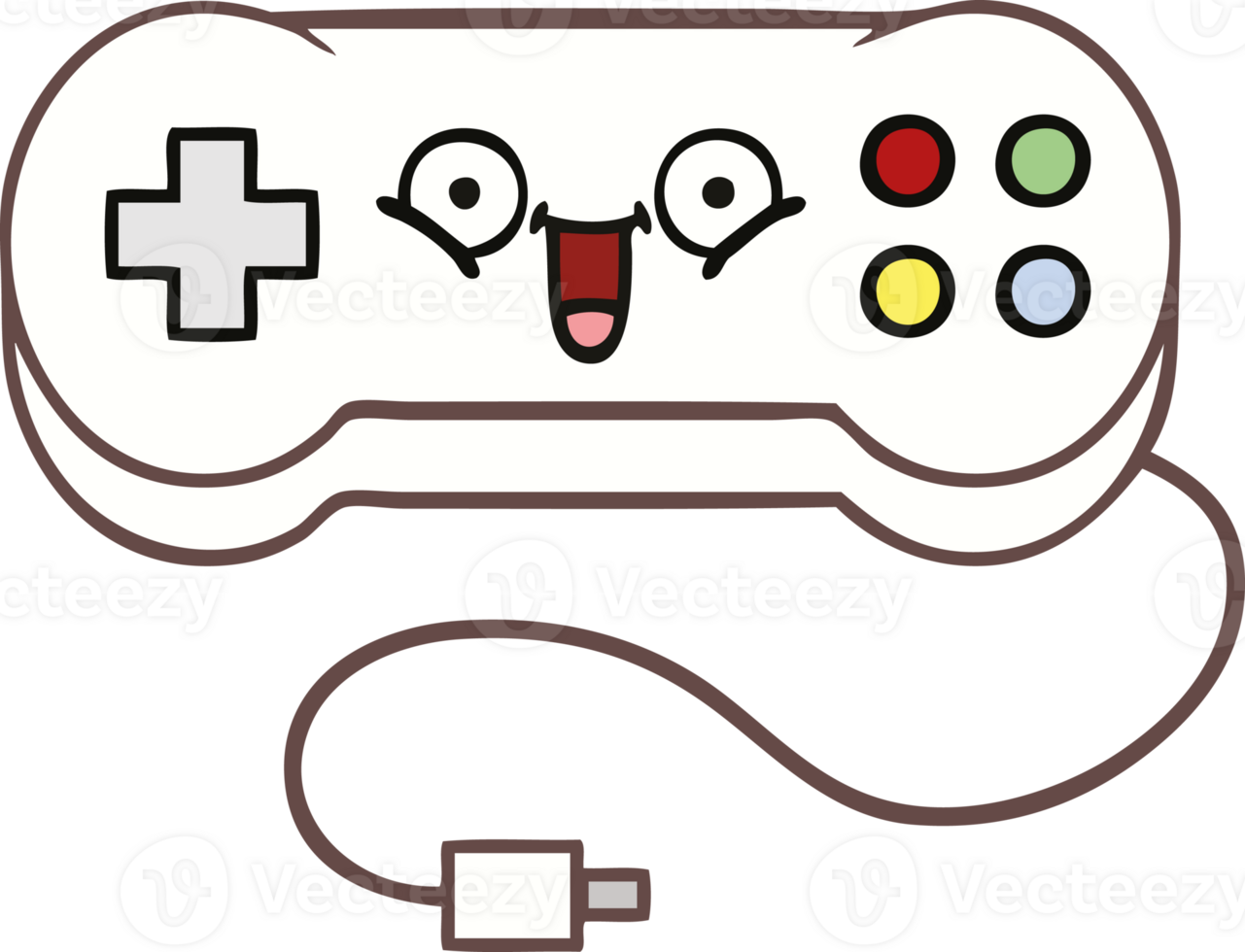 cute cartoon of a game controller png
