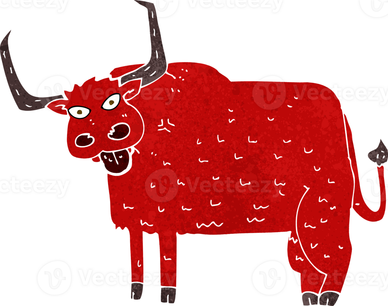 cartoon hairy cow png