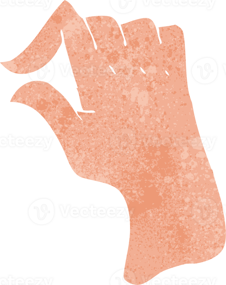 cartoon pinching hand symbol png