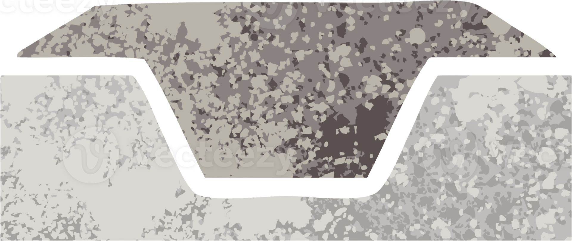 retro illustration style cartoon of a empty in tray png