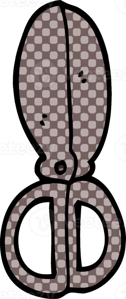 cartoon doodle closed scissors png