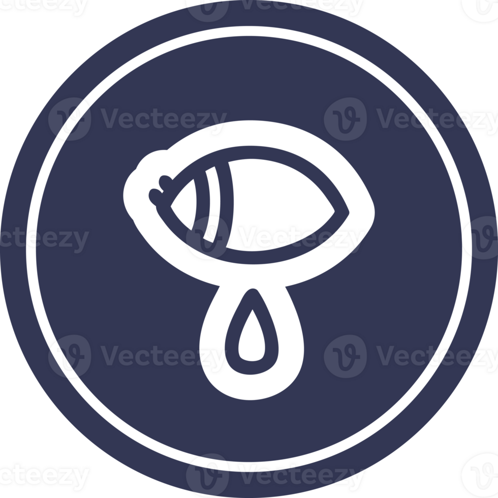 crying eye circular icon symbol png