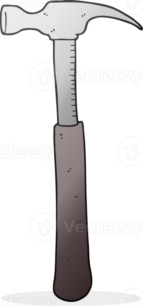 hand drawn cartoon hammer png