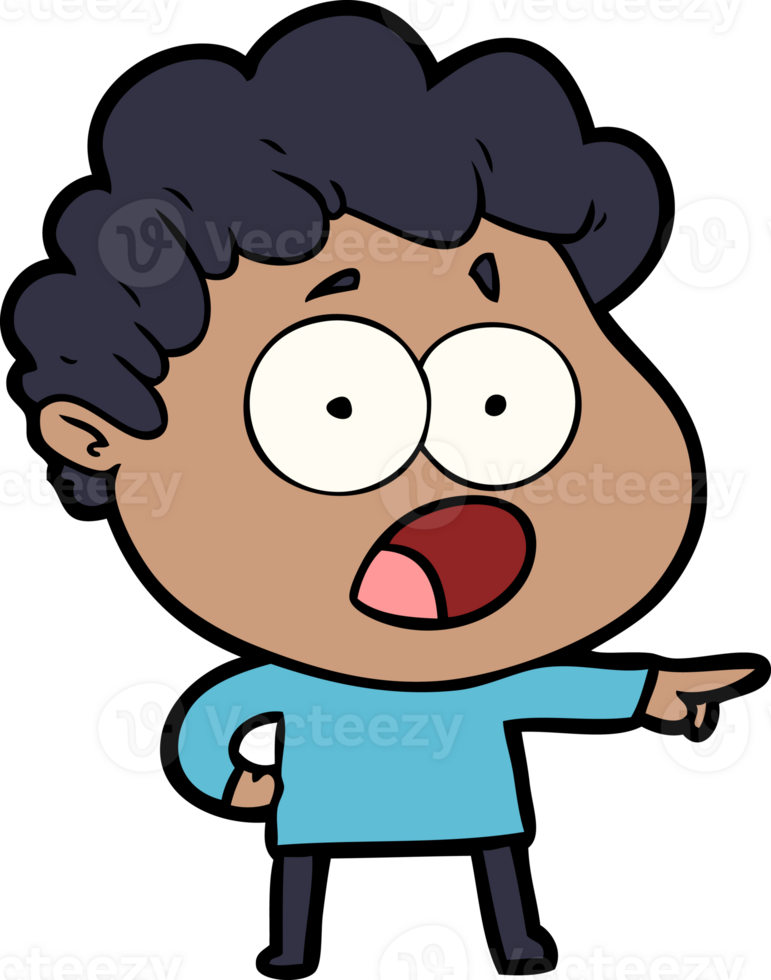 cartoon man gasping in surprise png