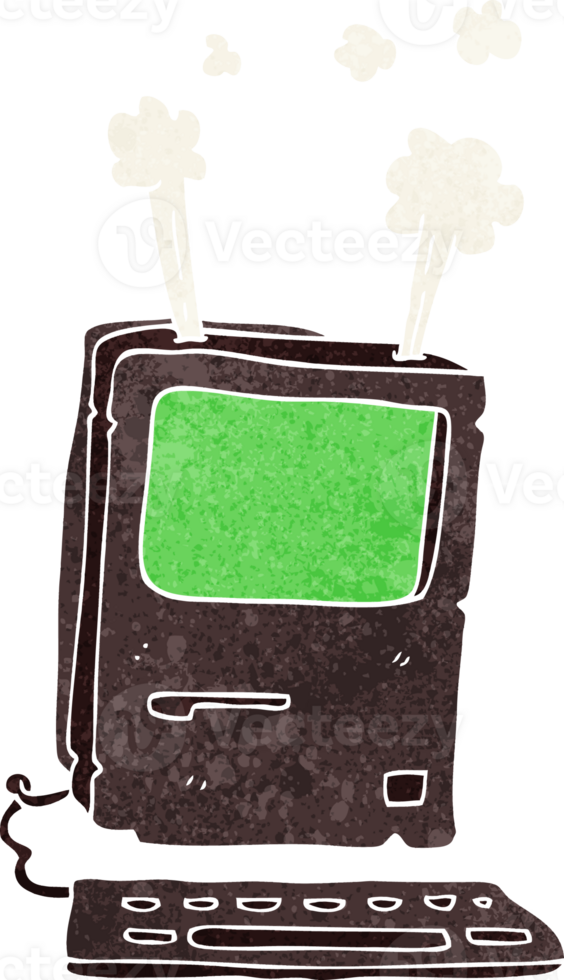 cartoon old computer png