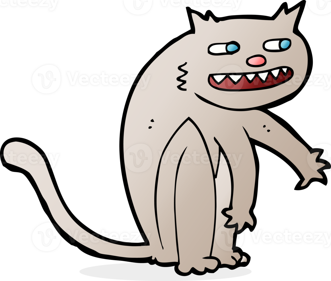 cartoon happy cat png