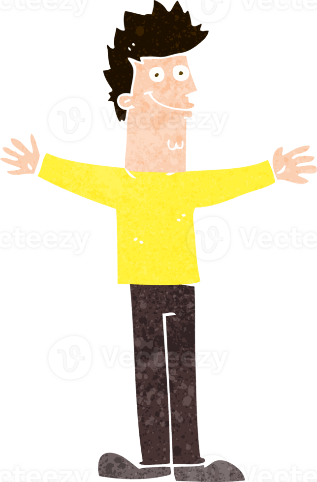 cartoon happy man png