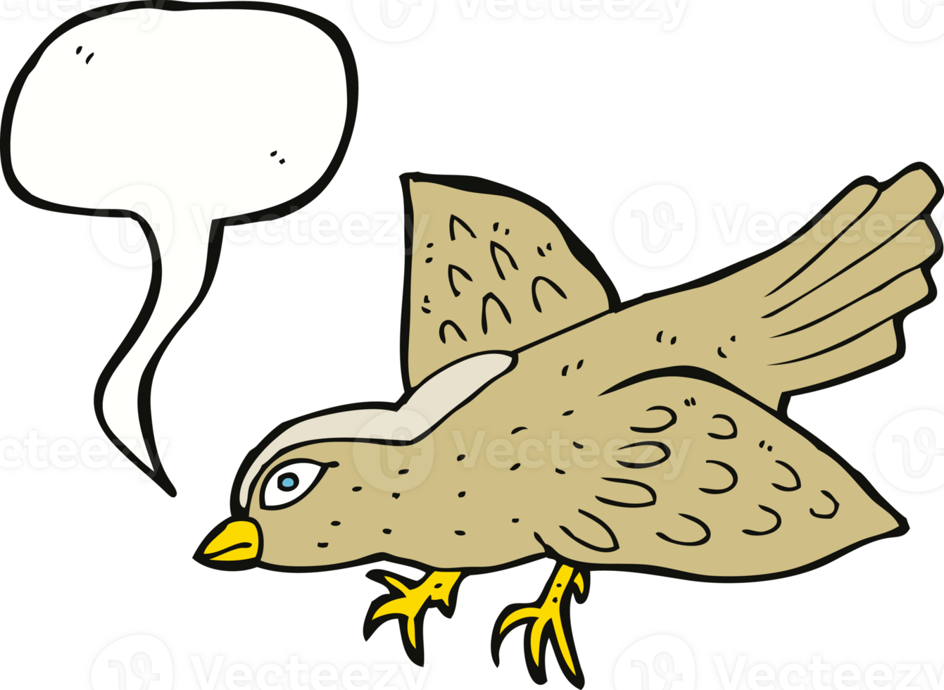 cartoon bird with speech bubble png
