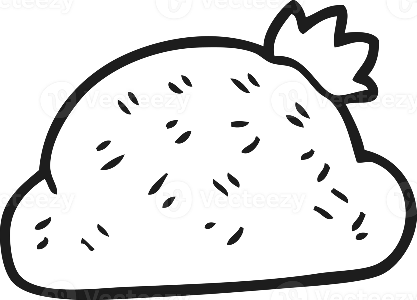 hand drawn black and white cartoon hat png