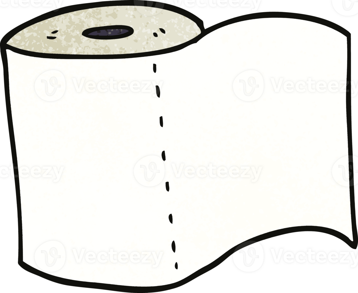 cartoon doodle toilet roll png
