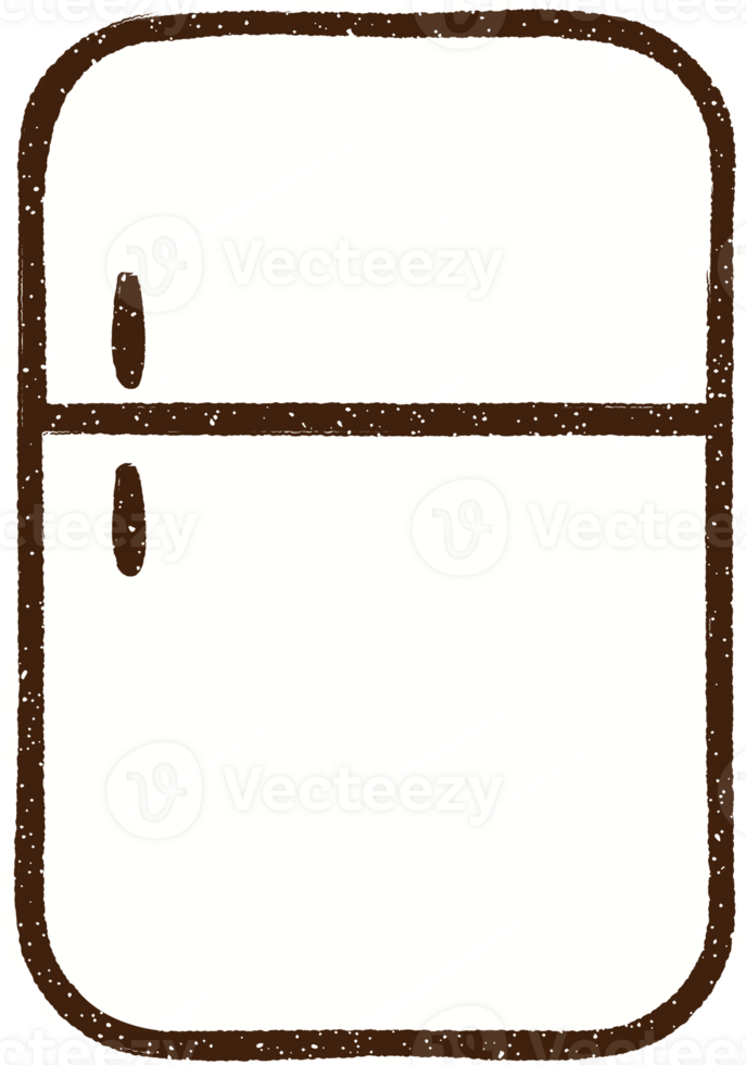 Refrigerator Chalk Drawing png
