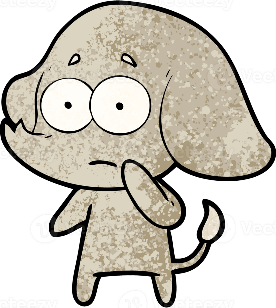 cartoon unsure elephant png