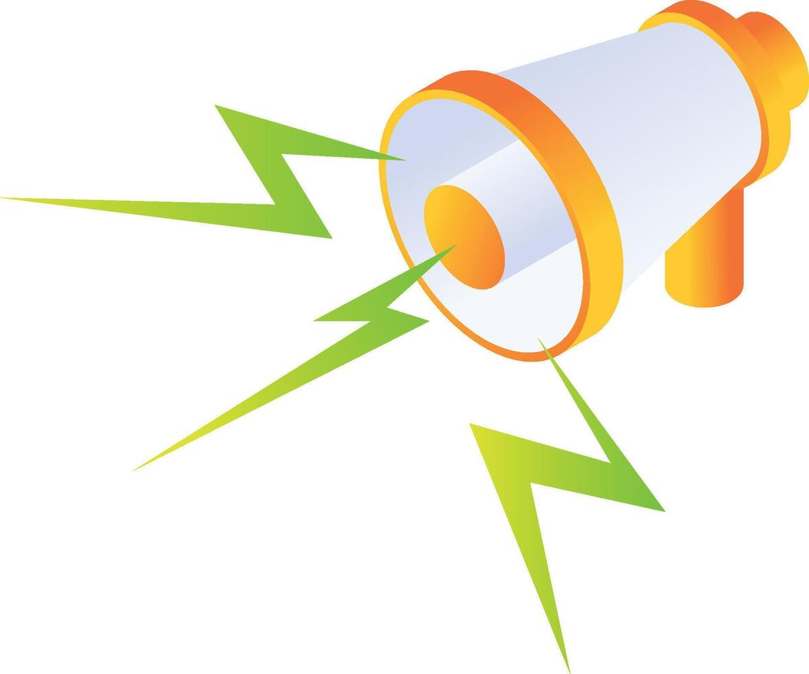 Digital marketing loudspeaker vector