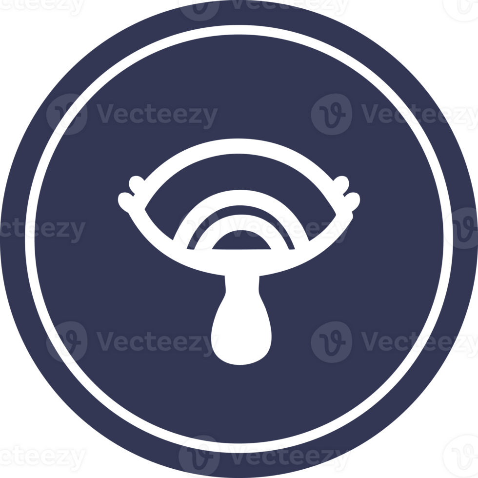 mystic eye crying blood circular icon symbol png