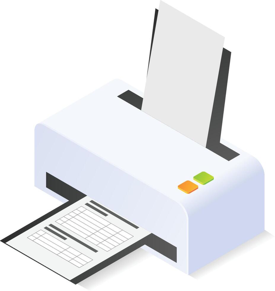 Computer document printer tool vector