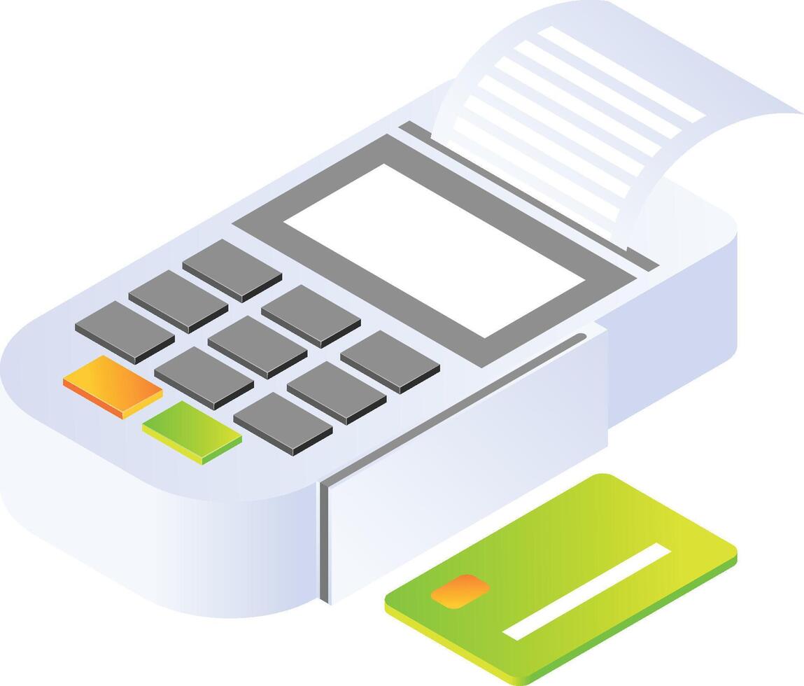 Payment machines and ATM cards vector