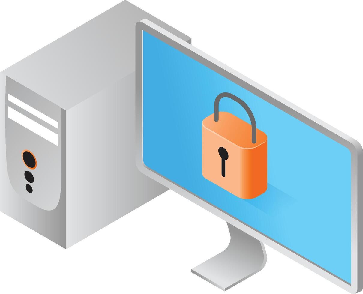 PC and monitor security vector