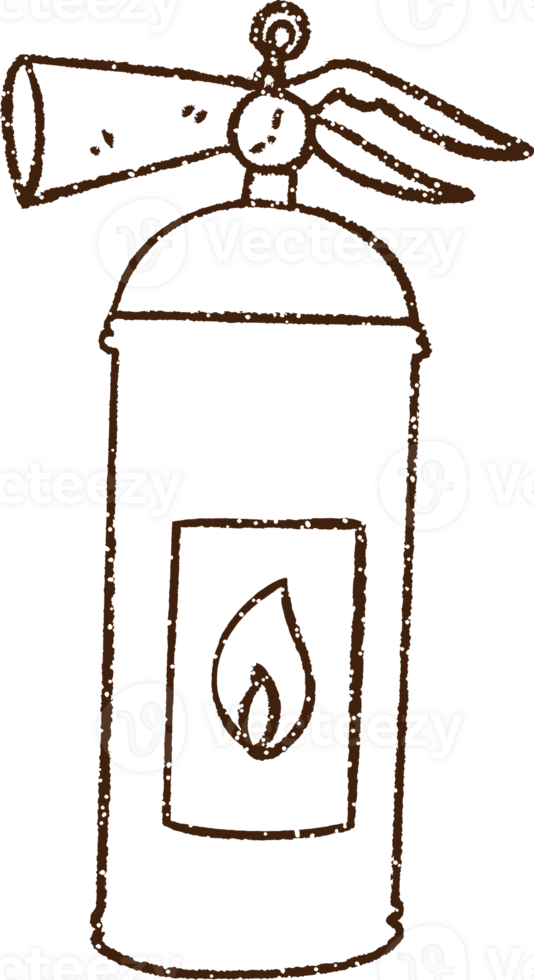Fire Extinguisher Charcoal Drawing png