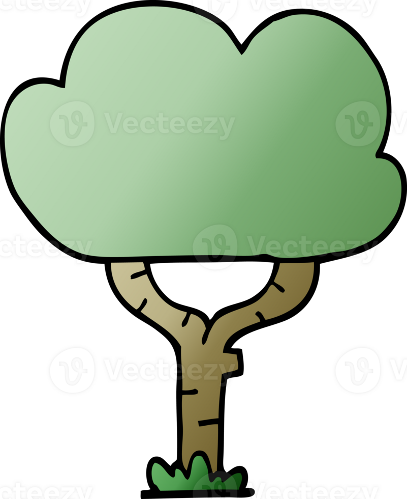 cartoon doodle tree png