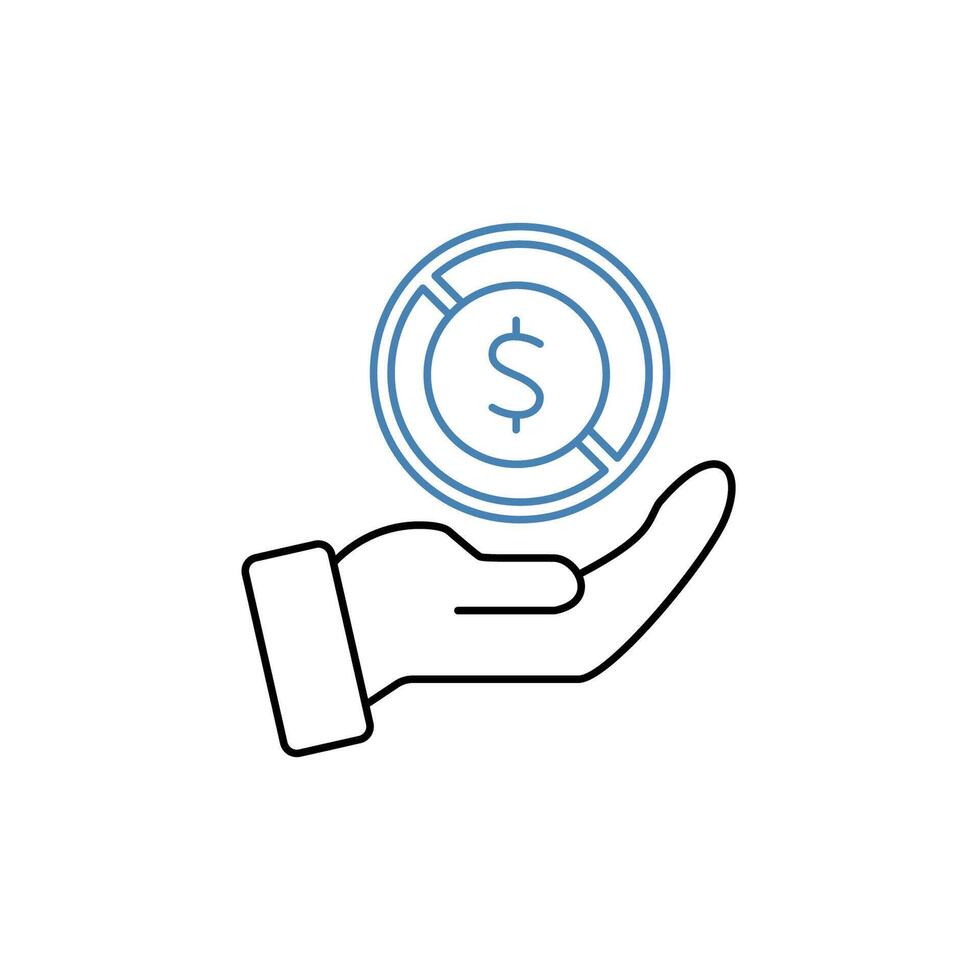 free of charge concept line icon. Simple element illustration. free of charge concept outline symbol design. vector