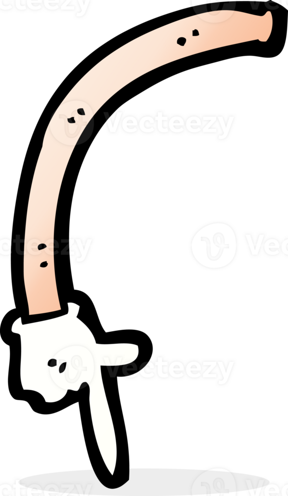 cartoon pointing arm png