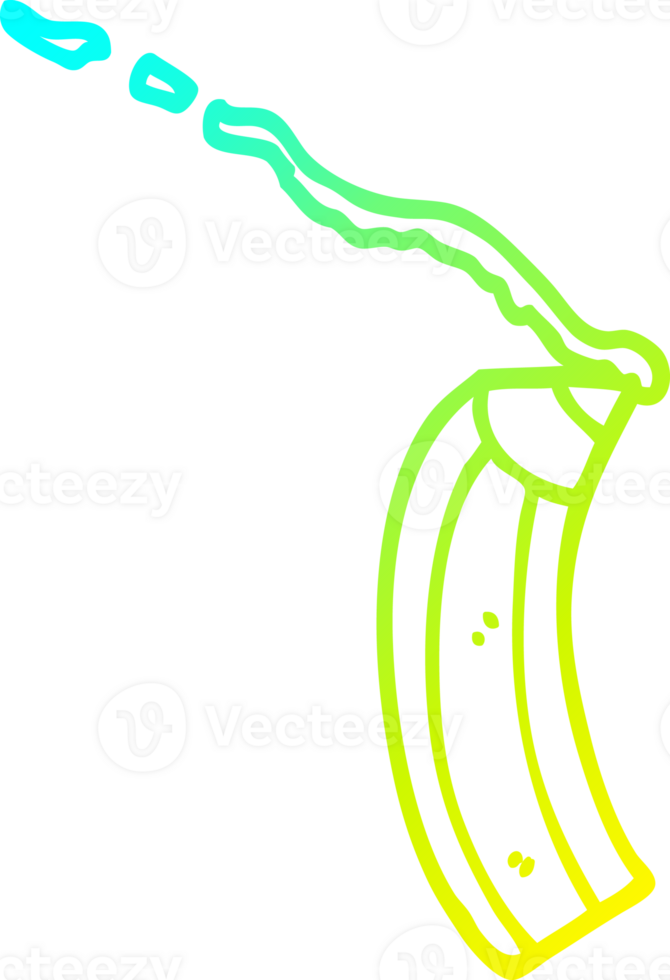 cold gradient line drawing of a cartoon colored pencil png