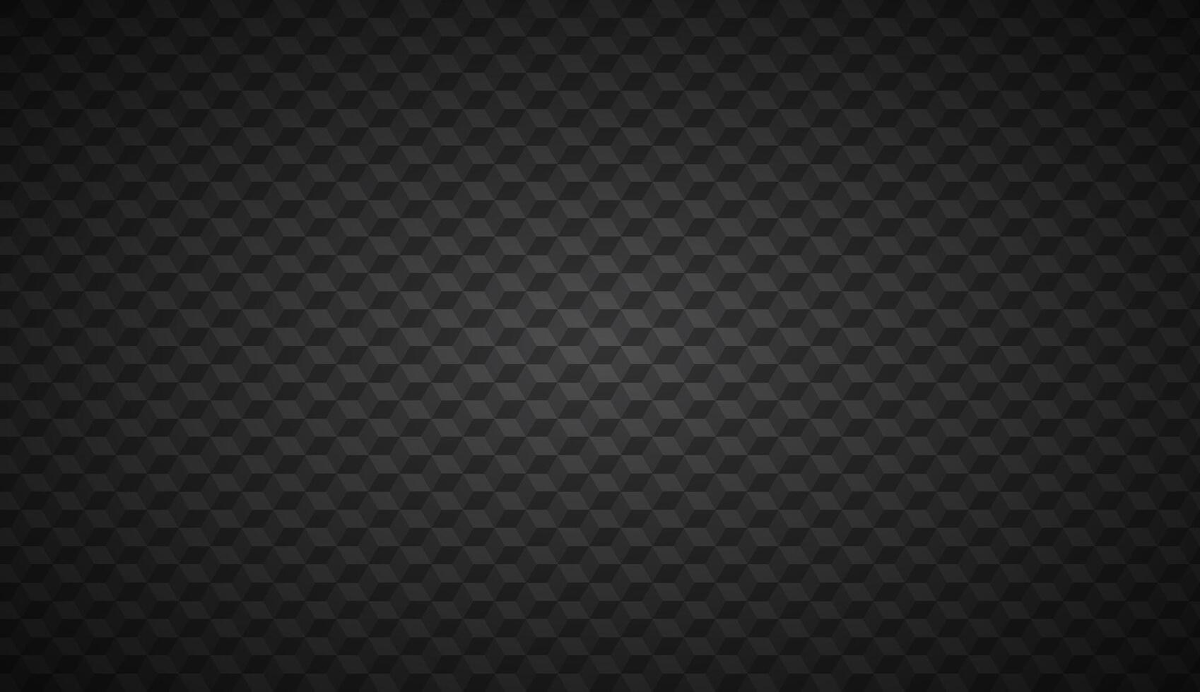 Black abstract cubic background, digital mosaic cube pattern, illustration vector