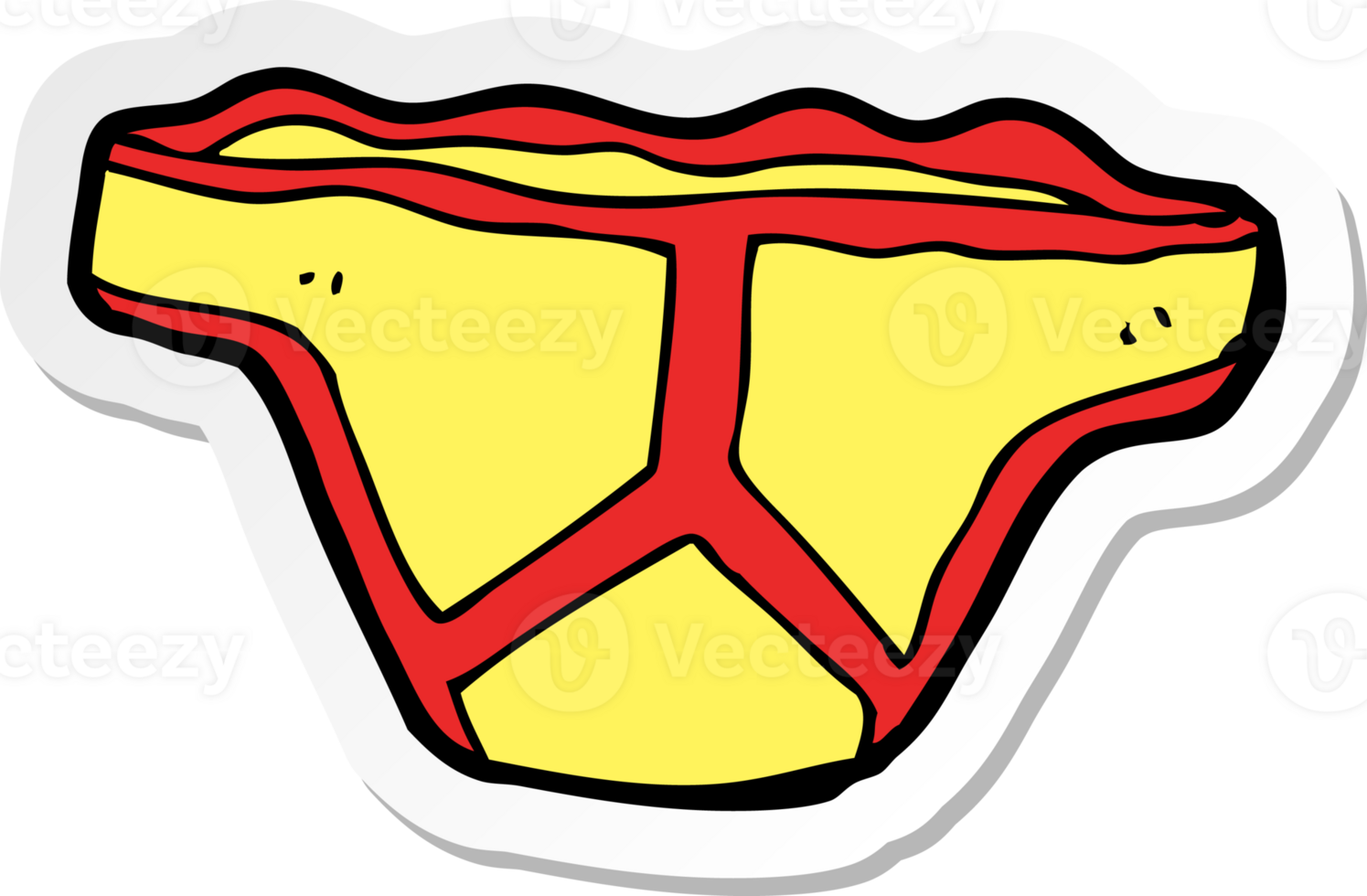 sticker of a cartoon underpants png