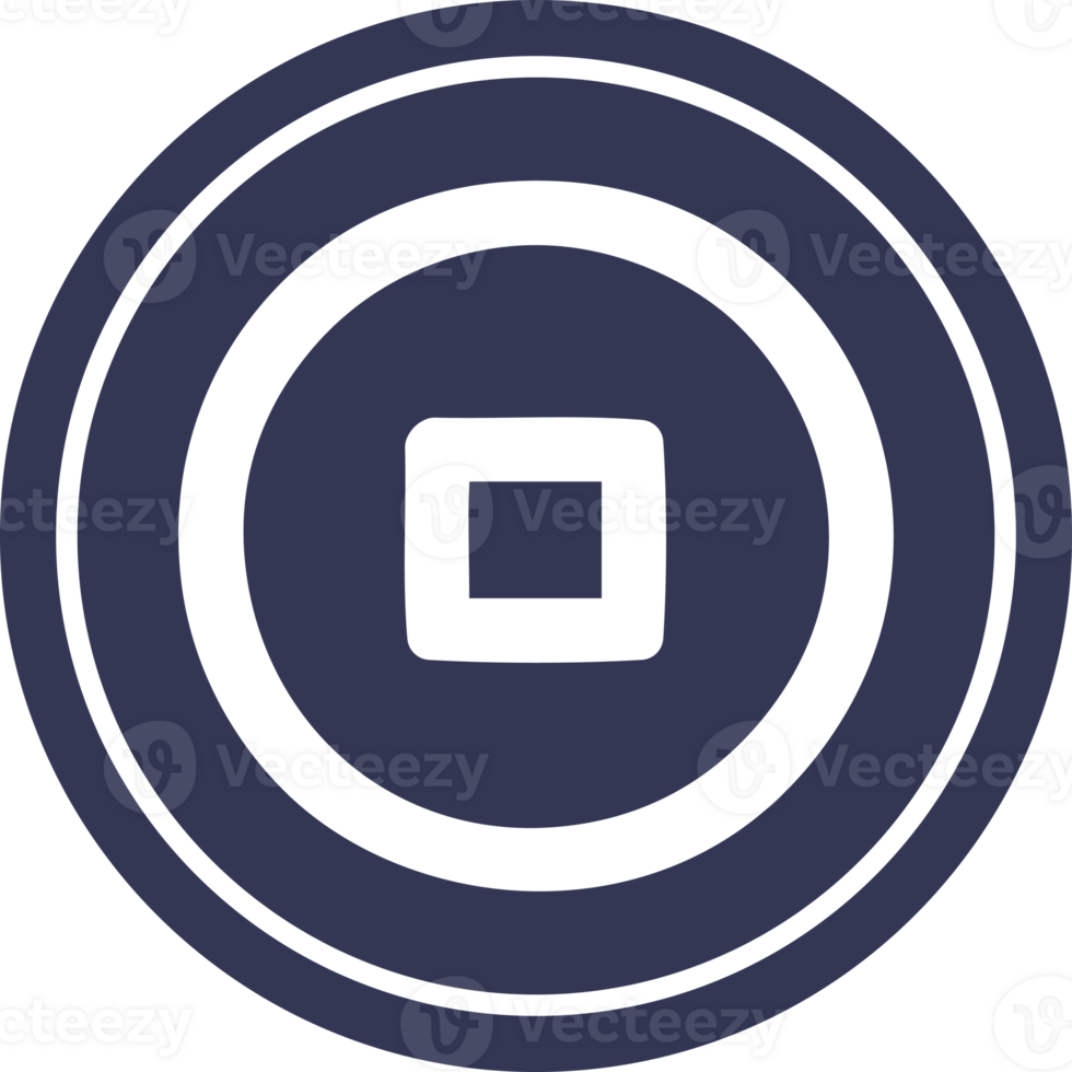 stop button circular icon symbol png
