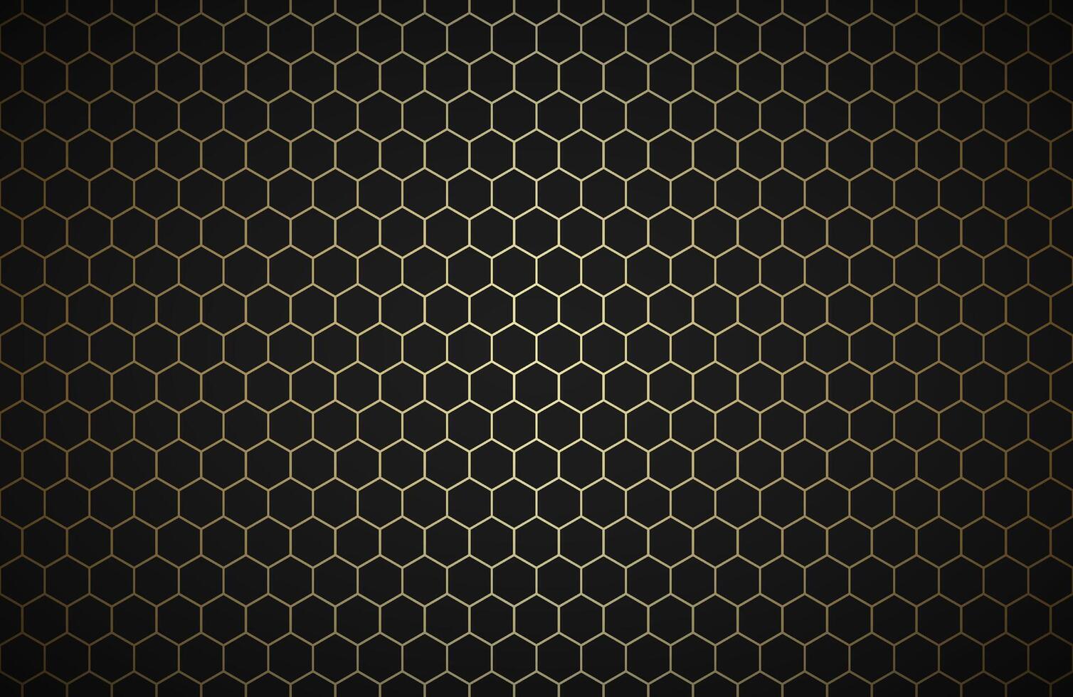 Geometric polygons background, abstract black and gold metallic wallpaper, simple illustration vector